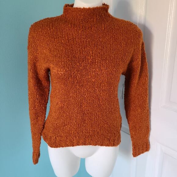 BP Rust Orange Colored Textured Sweater Size XXS - Picture 1 of 5